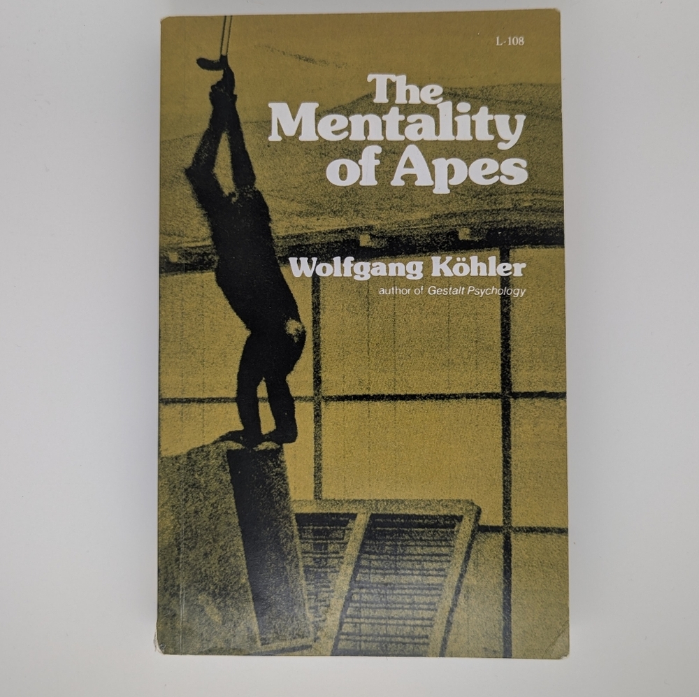 'The Mentality of Apes' by Wolfgang Köhler Paperback book